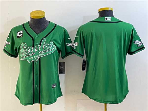 Women's Philadelphia Eagles Blank Green With 3-Star C Patch Cool Base Stitched Baseball Jersey(Run Small),We sell and wholesale Women's Philadelphia Eagles Blank Green With 3-Star C Patch Cool Base Stitched Baseball Jersey(Run Small) on line form chian!
